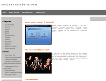 Tablet Screenshot of cycles-barriere.com